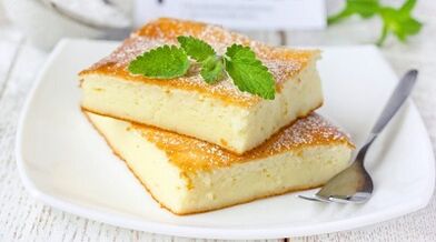 caçarola de queijo cottage para gota
